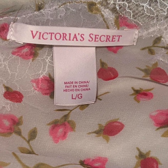 RARE 2013 Vintage Victoria’s Secret Chiffon Rosebud Print Slip - Picture 7 of 8